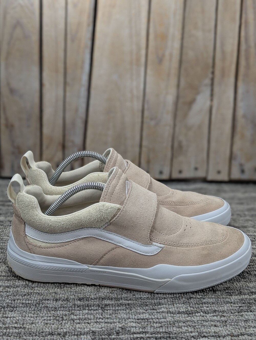 Men's Vans Kyle Walker Pro 2 Slip ons - Pink/White Suede - Size 10.5